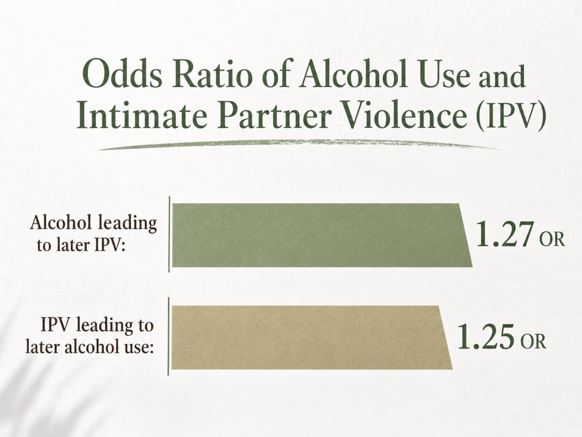 Chart showing Odds Ratio of Alcohol Use and Intimate Partner Violence (IPV)