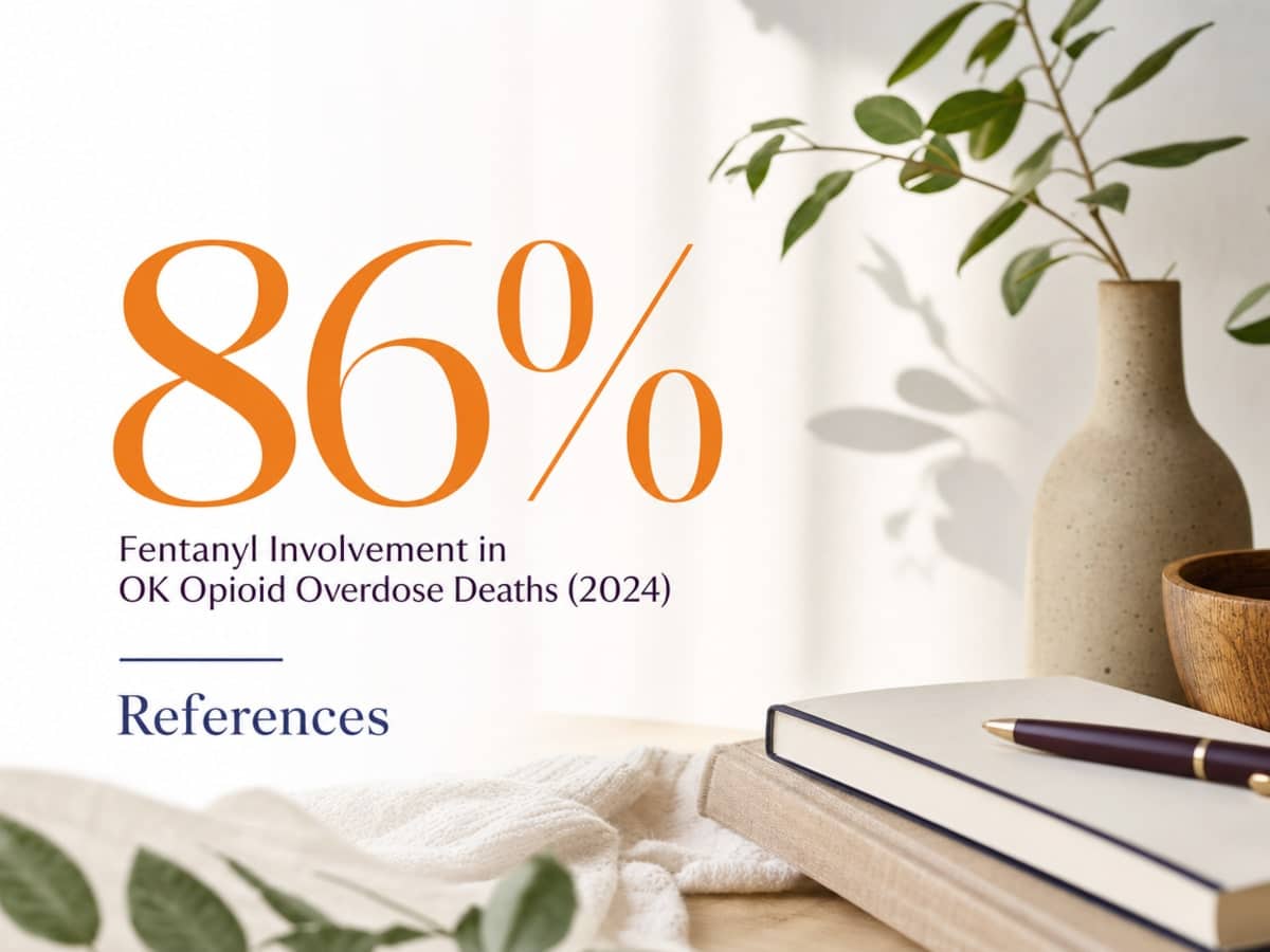 Infographic showing Fentanyl Involvement in OK Opioid Overdose Deaths (2024)