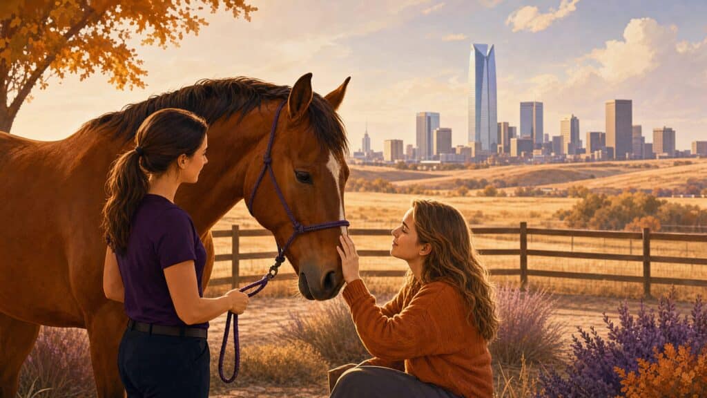 Equine Therapy Near Oklahoma City for Trauma Featured Image
