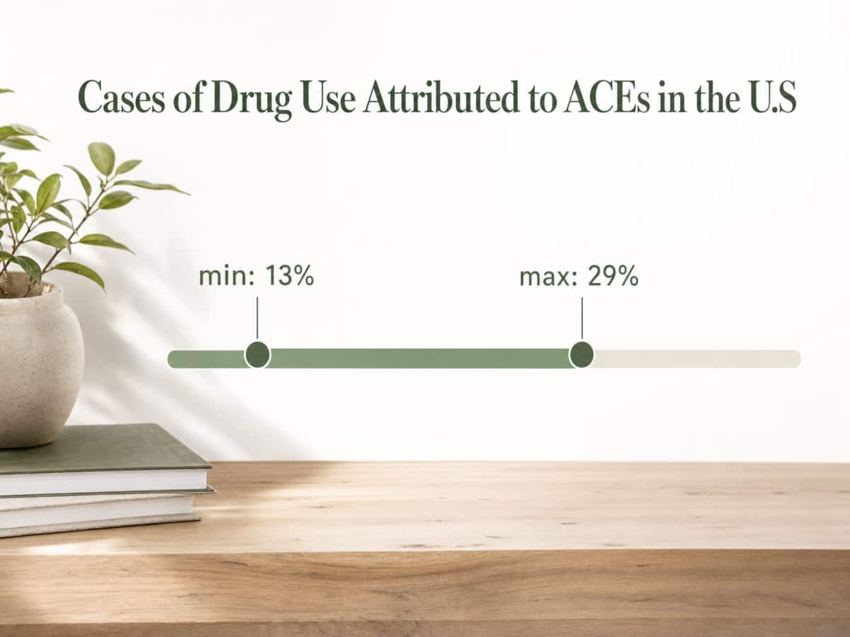 Chart showing Cases of Drug Use Attributed to ACEs in the U.S.