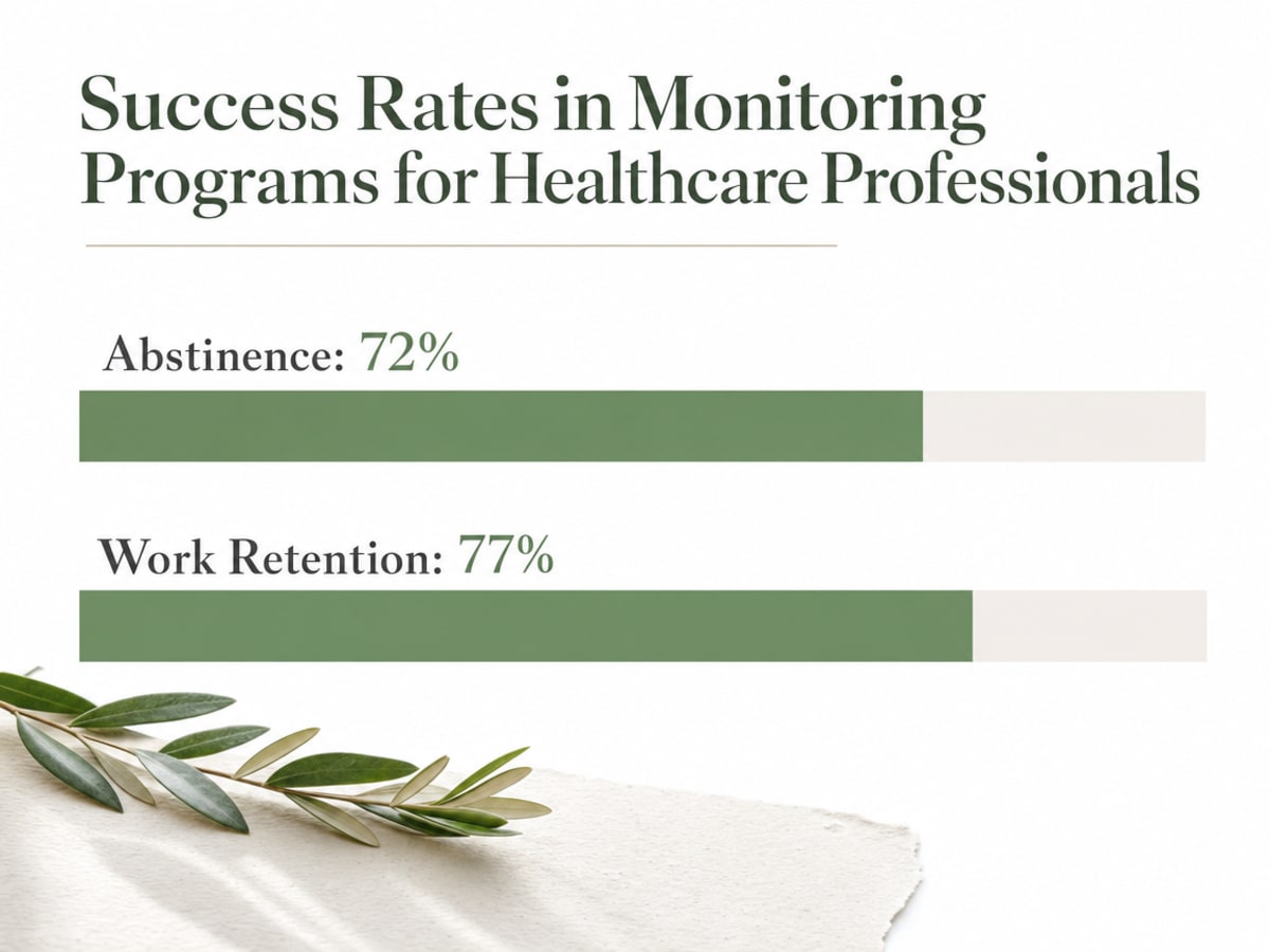 Chart showing Success Rates in Monitoring Programs for Healthcare Professionals