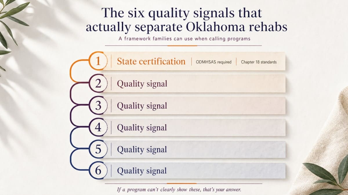 Visualize the six evaluation criteria introduced in this section as a clear framework families can use when calling programs