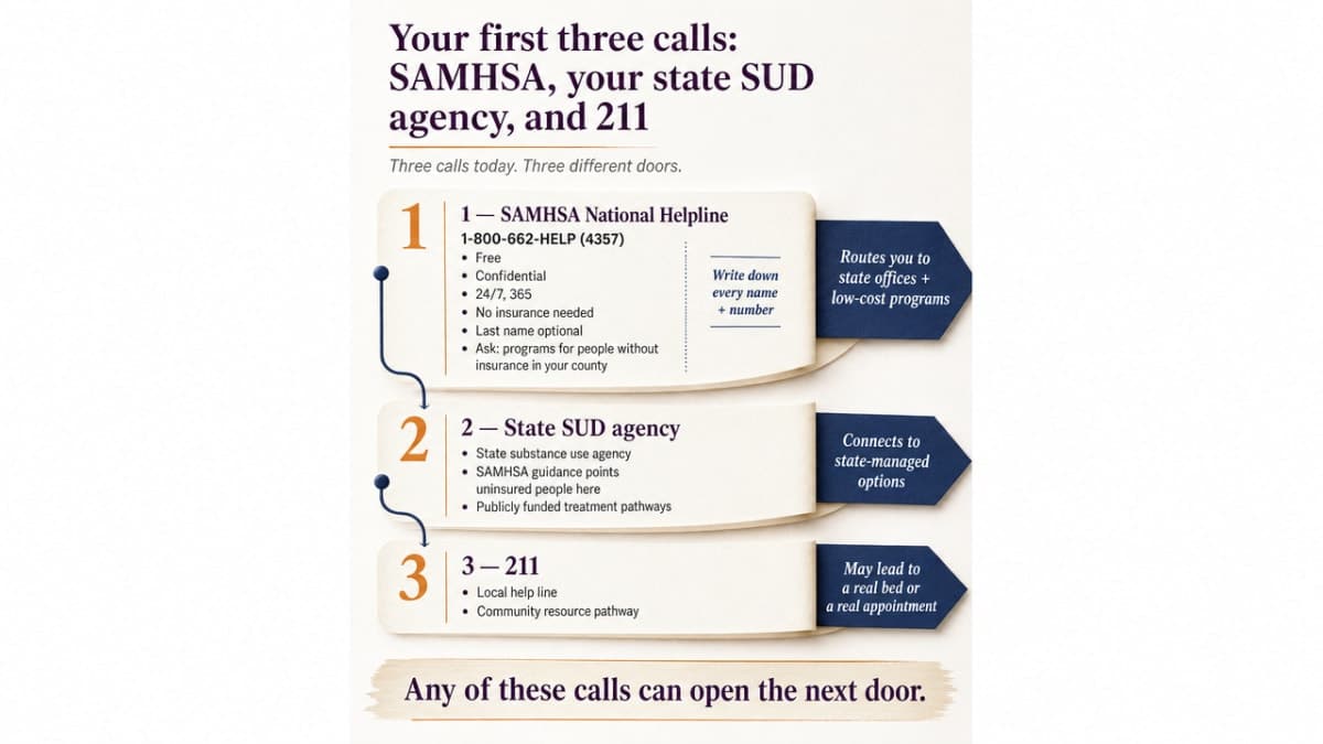 Process infographic showing the three sequential calls described in this section, each with its role, matching cited pathways