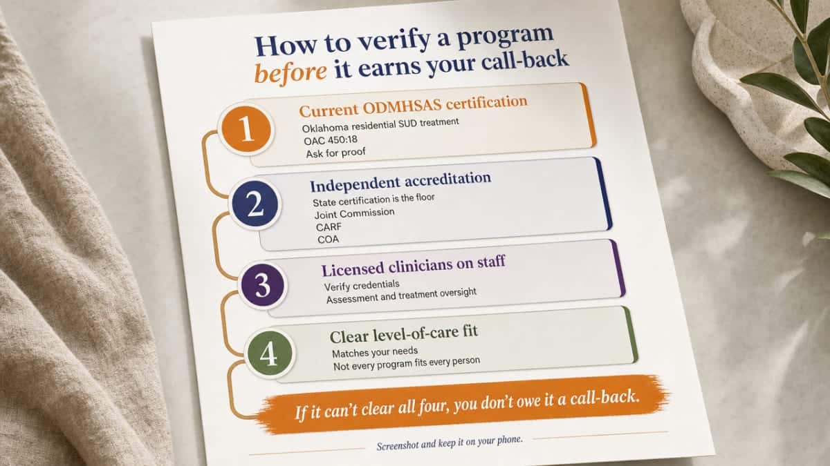 Visualize the four sequential verification checks described in this section as a process infographic, directly mirroring the four checks in the prose